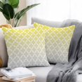 thumbnail image 3 of Outdoor Pillow Cover Yellow Moroccan Design Set of 2 Waterproof Throw Pillowcases Geometric Pattern Decorative Patio Furniture Pillows for Couch Garden Indoor & Outdoor Use, 3 of 9