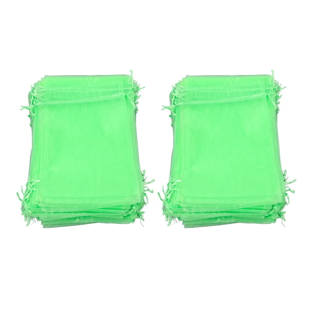 Bolsas De Protección De Frutas Verdes De 100 Paquetes, Transpirable Y Transmitible Para Las Granadas Para Manzanas Peaches De Uva Tomate Peach Fruit Flower