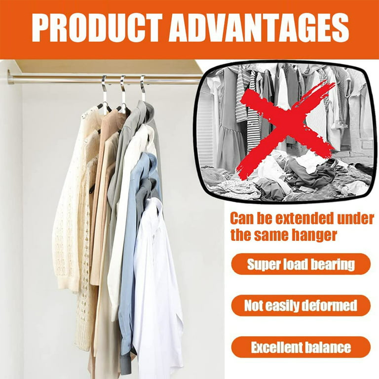 Triangles Clothes Hanger Connector Hooks Wardrobe Extender Clips