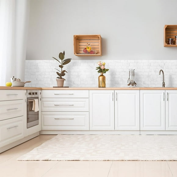 SMART TILES PEEL & STICK BACKSPLASH - METRO CARRERA - 4 Pieces 11.56 x 8.38