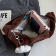 thumbnail image 2 of Bolso Tipo Media Ante para Mujer Con Correa Ajustable Hobo (café), 2 of 9