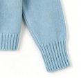 thumbnail image 3 of Women's Hooded Knit Cardigan Button Up with Drawstring Ties | Hooded Pullover with a Full-button Front, Intended for Cooler Weather Layering, Light Blue, L, 3 of 4