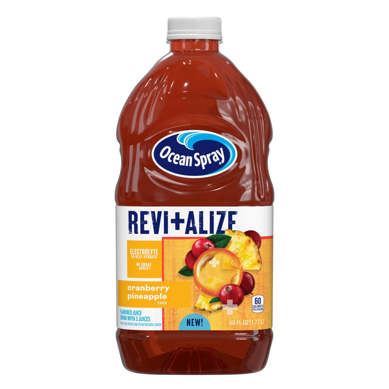 Ocean Spray Revitalize Cranberry Pineapple Juice Drink, 60 fl oz Bottle