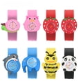 thumbnail image 3 of Reloj para niños, reloj de raqueta de dibujos animados, reloj electrónico de silicona para estudiantes de primaria y jardín de infantes, anillo de presión, página de cerdo de dibujos animados, 3 of 5