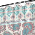 thumbnail image 5 of Boho Theme Polyester Shower Curtain for Bathroom with Hooks and Weighted Hem, Waterproof Bath Decor Sets Hotel Style - Machine Washable,72x72in, 5 of 5