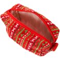 thumbnail image 4 of KAKOWELY Bolsa de maquillaje, bolsa de cosméticos, bolsa de lápices de punto, bolsa de maquillaje de Año Nuevo, bolsa de artículos de tocador portátil, 4 of 5