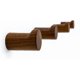 thumbnail image 1 of Natural Wooden Wall Mounted Hooks - Pack of 4 - Modern - Handmade Decorative Wood Pegs Minimalist for Hanging Hat, Coats (Black Walnut Wood), 1 of 4