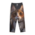 thumbnail image 4 of Daiia Wide Eyed Cartoon Cats Women's Sleep Pant with Pockets and Drawstring,Pajama Pants-Medium, 4 of 9