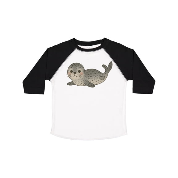 Inktastic Adorable Seal Illustration Cute Animal Art Boys or Girls Toddler T-Shirt
