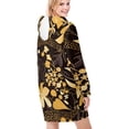 thumbnail image 2 of Leopard Print Dresses for Women Fashion Hoodie Dress Casual Long Sleeve Loose Dress with Pockets, 2 of 7