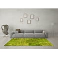 thumbnail image 3 of Ahgly Company Indoor Square Patchwork Yellow Transitional Area Rugs, 3' Square, 3 of 4