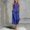 Blue, variant on Women's Linen Sleeveless Button Front Vest Top Cuffed Hem Wide Leg Culottes 2 Piece Set for Casual Daily Wear White XXL