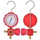 thumbnail image 1 of Herramientas De Refrigeración, Herramientas Prácticas De Aire Acondicionado De Refrigeración De Latón, Antideslizantes Para -30 ~ 800 Psi Rojo R22/R410A/R134A/R407C OTVIAP Refrigeration Tools, 1 of 8