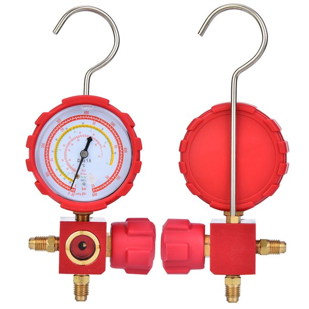 Herramientas De Refrigeración, Herramientas Prácticas De Aire Acondicionado De Refrigeración De Latón, Antideslizantes Para -30 ~ 800 Psi Rojo R22/R410A/R134A/R407C OTVIAP Refrigeration Tools