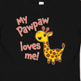 thumbnail image 4 of Inktastic My Pawpaw Loves me- cute giraffe Boys or Girls Baby T-Shirt, 4 of 5