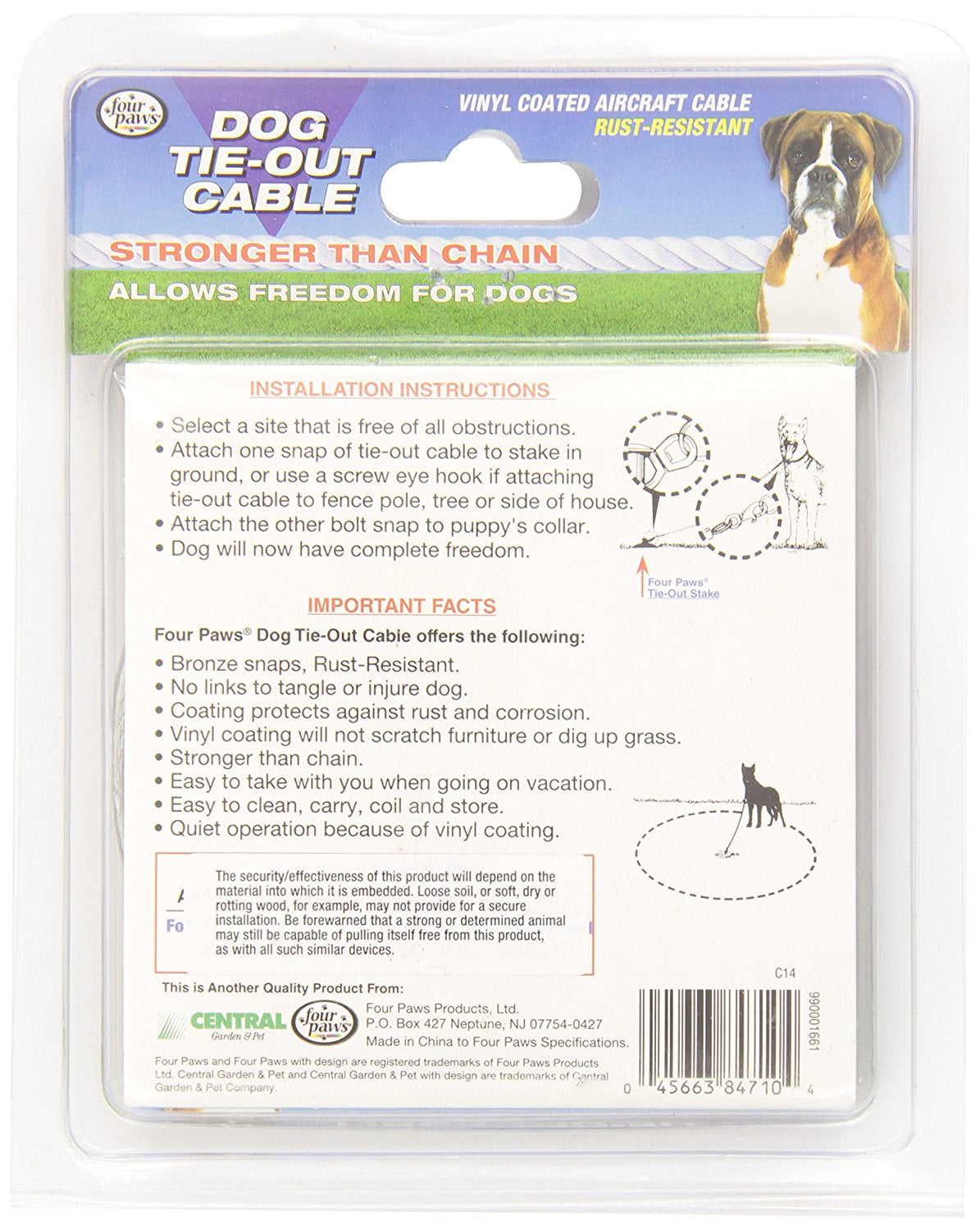 Flexi Garden Retractable Dog Tie Out Fasci Garden