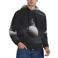 thumbnail image 2 of Fotbe Men's Hoodie with Astronaut Sitting On Mercury Planet Pattern - Kangaroo Pocket Pullover Hooded Sweatshirt, Perfect for Daily Wear, Travel, and Home-X-Large, 2 of 7