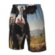 thumbnail image 4 of Balery Cute Prairie Cow Traje de Baño Estilo Hawaiano para Hombre, Shorts de Secado Rápido con Bolsillos-3X-Large, 4 of 6