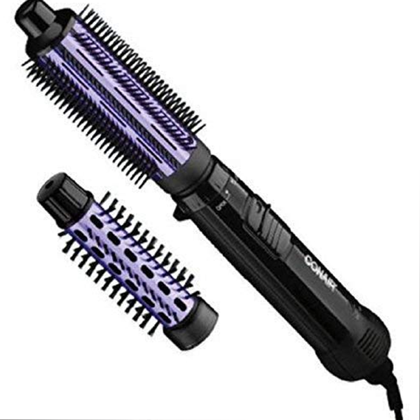 Conair 2 in 1 Hot Air Brush, with 1.5" Aluminum Barrel and 1" Natural