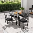thumbnail image 6 of Kimunuk Outdoor Chair Cushions set of 2, 17" x 16" Zipped Waterproof Outdoor Seat Cushions Couch Pads with Ties for Patio Furniture, Grey, 6 of 6