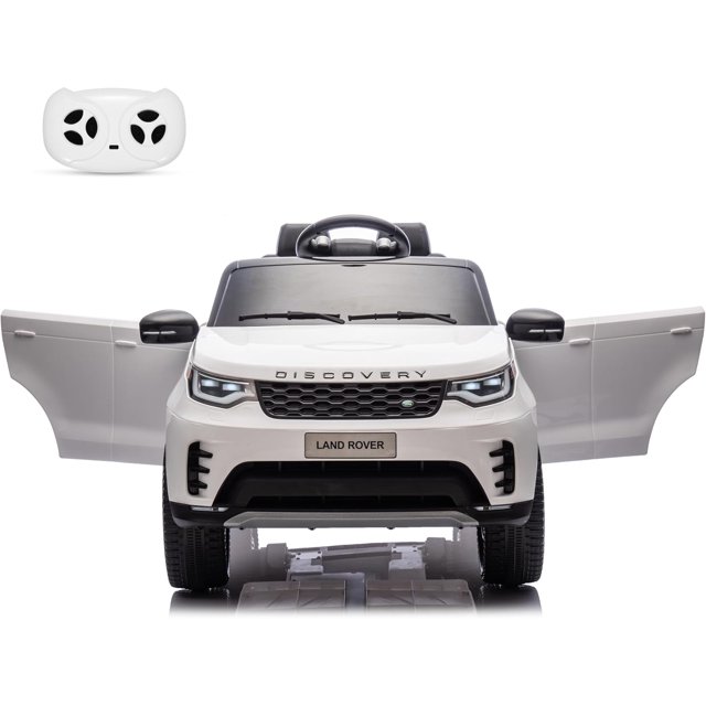 Licensed Land Rover 12V Ride-On Car, 2-Seater with Remote Control & LED Lights