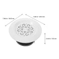thumbnail image 4 of OUNONA Exhaust Soffit Conditioner Vent Cover Round Ceiling Vent Soffit Vent Wall Mount For Home, 4 of 7