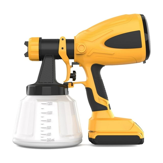 Lithium Battery Powered Paint Sprayer, Portable Electric Spray Gun for Home Use with Leak Protection ,Easy to Use