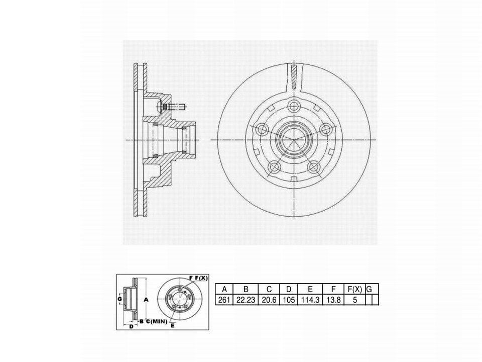 Winstop Brake Rotor and Hub Assembly, Front WS234326, Ford Bronco II 1989-1987
