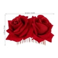 thumbnail image 2 of EXHUMKY Peine Decorativo Rojo Con Para Y Sujeción En, 2 of 6