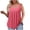 Hot Pink, variant on Women's Plus Size Tank Tops Square Neck Pleated Sleeveless Beach Shirts Loose Casual Summer Tops