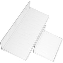 Transparent PET Floating Shelves Set of 1 for Storage with Smooth Edges and No Wall Damage 7.87