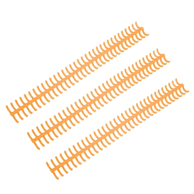 Plastic Binding Spine, Wear And Aging Resistant Loose Leaf Rings For Home Or School Use Orange