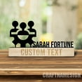 thumbnail image 2 of Craftnamesign Custom Wooden Human Resources Desk Name Plate, HR Metal Nameplate, HR Desk Nameplate, 2 of 5