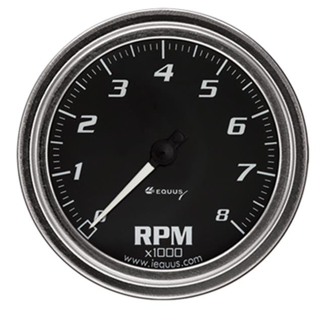 EQUUS 7068 3. 37 inch Chrome Tachometer 8K