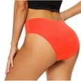 thumbnail image 4 of Ruimatai Women's High Waist Period Bikini Bottoms Swimwear Leakproof Menstrual Briefs Comfortable Solid Color Bathing Suit Panties, 4 of 5
