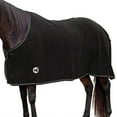 thumbnail image 2 of Jeffers Equine Elite Fleece Horse Cooler Blanket, 69", Soft Lightweight, Black, 2 of 8