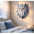 thumbnail image 5 of Rustic Multi Layer Fabric Owl DIY Wall Decor Kit Hand‑Stitching Patchwork Craft Set to Make Textured Owl Wall Ornament for Household Interior Wall Decoration (Blue), 5 of 5