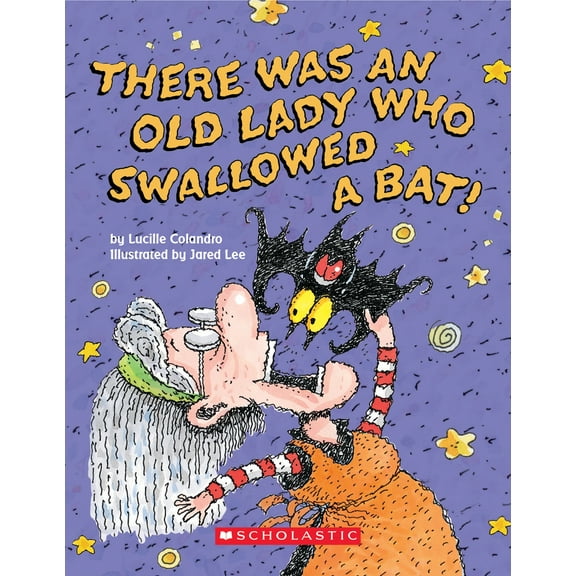 Pre-Owned There Was an Old Lady Who Swallowed a Bat! (Board Book), 9781338135800, 1338135805, Paperback, Brdbk edition