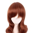 thumbnail image 5 of LinYooLi 28 Inch/70 cm Charming Women Side Bangs Long Curly Full Hair Synthetic Wig (Brown Mixed Blonde), 5 of 5