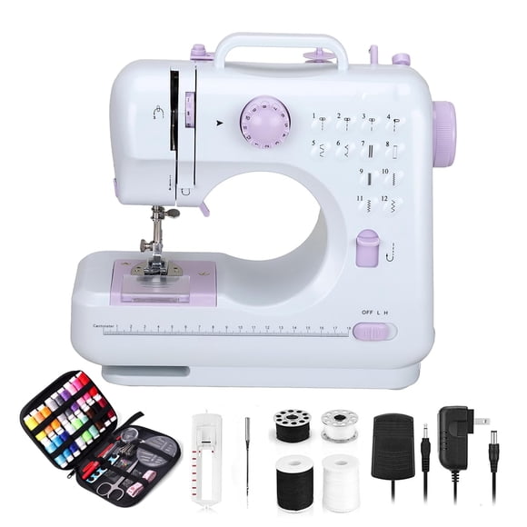 Máquina de coser portátil sangzm de 12 puntadas compacta