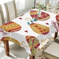 thumbnail image 6 of Coolnut Easter Eggs Flower Rectangle Tablecloth Spill-Proof Polyester Table Cloth Table Cover for Kitchen Dining Picnic Holiday Party Decoration, 54"x72", 6 of 7
