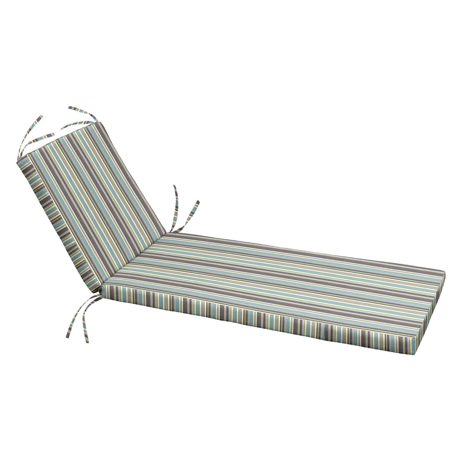 Cushion Source 80 x 25.5 in. Striped Sunbrella Chaise Lounge Cushion