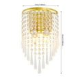 thumbnail image 3 of Modern Gold-Clear Crystal Wall Lamp – E12 Socket, 53.82-107.64ft² Coverage, K9 Crystal Pendants, 3 of 18