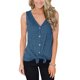 thumbnail image 1 of Camisetas sin Mangas con Cuello en V y Botones para Mujer, Camisetas sin Mangas básicas Informales de Verano, camisola Delantera con Tiras, Azul-XXL-Azul-XXL Sailing Electrónica, 1 of 4