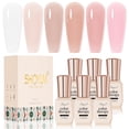 thumbnail image 1 of Set de esmaltes de uñas en gel SHOYUM Nude Pink, 6 colores, 7 ml, Soak Off, 1 of 9