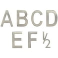 thumbnail image 2 of Architectural Mailboxes 3582PB-D 4 in. Brass Floating House Letter D, Polished Brass, 2 of 7