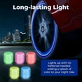 thumbnail image 4 of Yellow Glow in The Dark Tire Caps, Luminous Air Stem Covers for Car Truck SUV Motorcycle, Universal Fit High Visibility Easy Application Night Glow Accessories, 4 of 4
