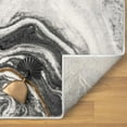thumbnail image 3 of Luxe Weavers Marble Abstract Gray 4x5 Area Rug Indoor Area Rug for Living Rooms, 3 of 11
