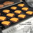 thumbnail image 4 of Outsunny Propane Gas Grill, 38,000 BTU Outdoor BBQ Grill Cart, Black, 4 of 10