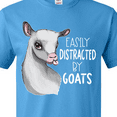 thumbnail image 4 of Inktastic Easily Distracted by Goats Cute Goat T-Shirt, 4 of 5